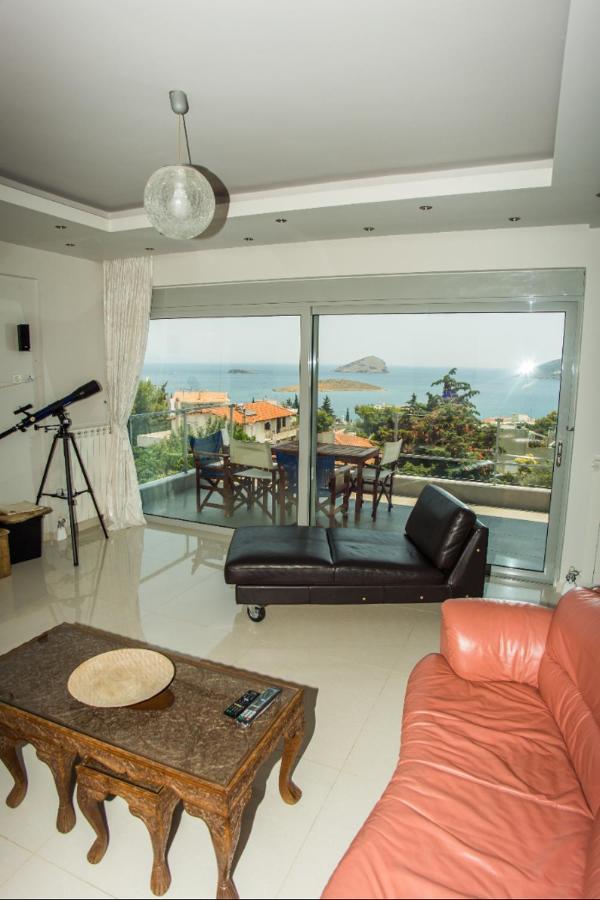 Seaview Pool Villa Near Beach And Athens Airport Pórto Ráfti 외부 사진