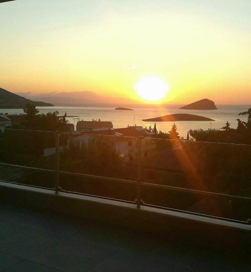 Seaview Pool Villa Near Beach And Athens Airport Pórto Ráfti 외부 사진